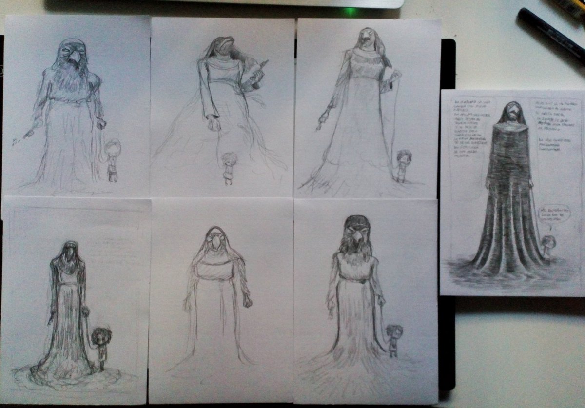 manchado_luis's tweet photo. Una página con sus bocetos.
#illustration #sketchbook #sketch #blackandwithe #ink #characterdesign #characterconcept #bycomb #comic #graphicnovel https://t.co/jNkabE3HyR