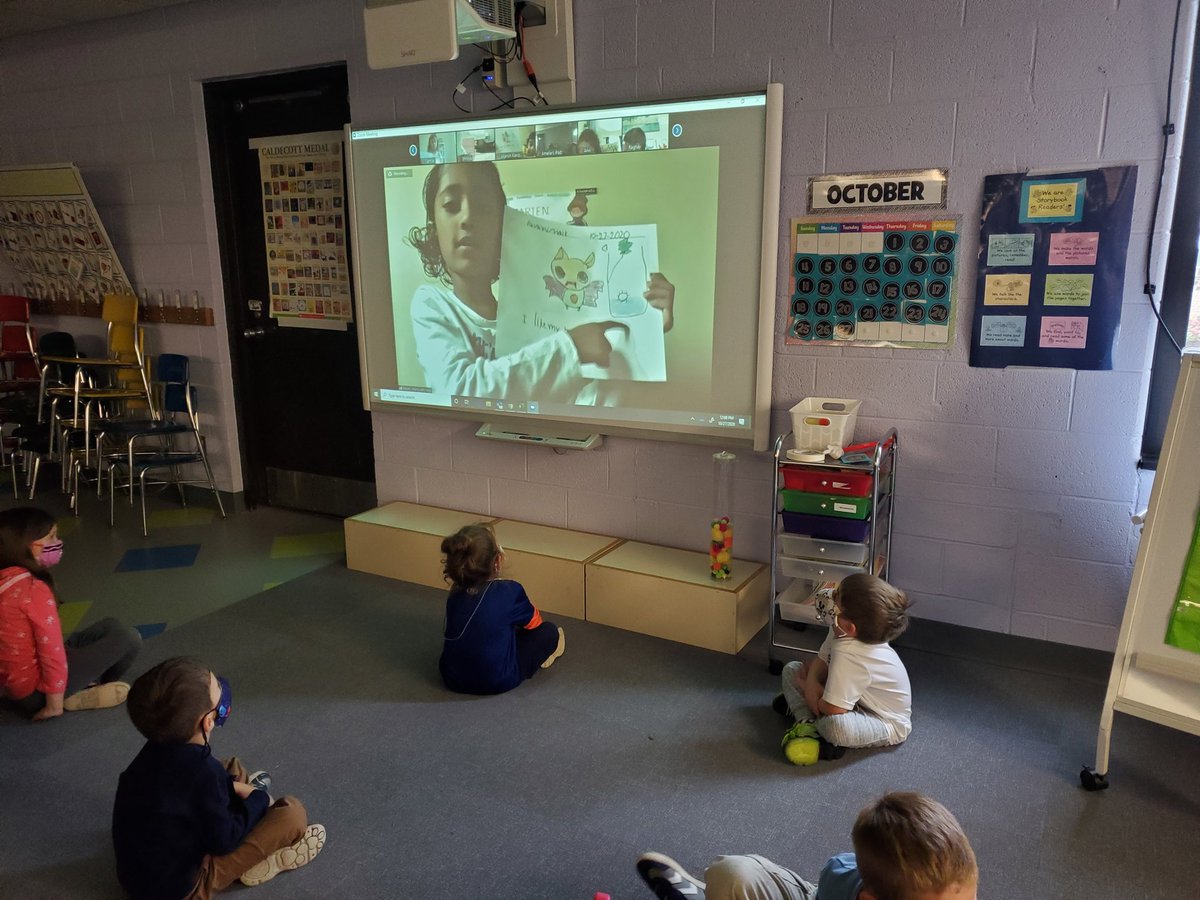 MrsKnightinK's tweet photo. Loved all the proud faces today at our gallery walk! Roomies sat at the carpet while we spotlighted zoomies on the smartboard and then wheeled the iPad cart around the room view our Show and Tell writing exhibits. Wow being an author is fun! #mylucyadventure @OneWattles @TCRWP https://t.co/MFPB0wnGYQ