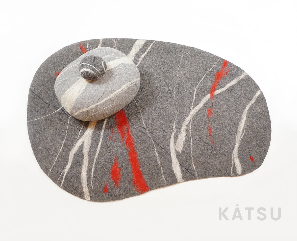 #Katsu stones can take any shape. #ottomanpouf #footstool #pouf #carpet #ecofriendlypillow #customcushions #decor #art #katsustones #miamidesigners #miami #sanfranciscoworld #ecodesign #nature #softstones #interiordesign #homedecor #californiahouses #handmade