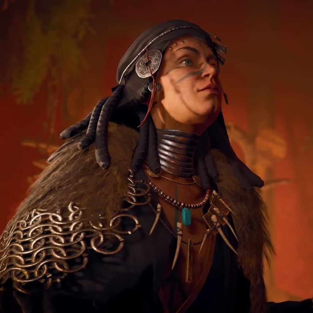 Magic of Seidr is"concerned w/ discerning the course of fate and working within its structure to bring about change.."Vǫlva's"intended task typically involved a prophecy,a blessing or a curse."(Norse)She helped seewhat's hidden,bring good fortune,or demise9/12