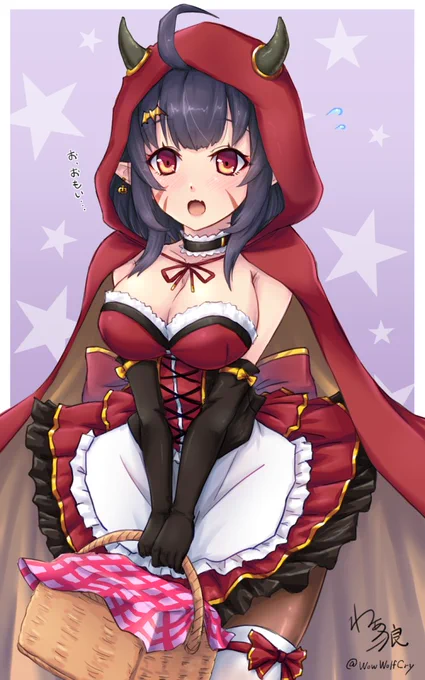ハロウィン衣装の阿武隈ちゃん落書きです。

ハッピーハロウィン。
あてと長良姉でお菓子を作ったよ、みんなで食べてね。
#アズールレーン #AzurLane  #碧蓝航线 