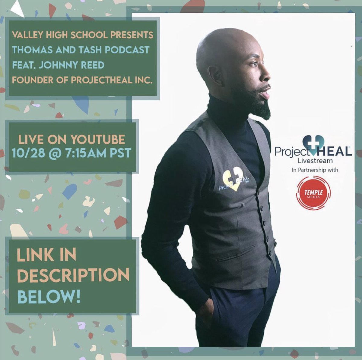 _projecthealinc's tweet photo. Join ProjectHEAL Founder as he sits down with the Thomas and Tash Podcast, featuring Valley High School's Natasha LeRutte, Learning Specialist and Admin Leader, alongside Thomas Smith, Assistant Principal. @Valley_Vikings 

https://t.co/ir4YIMO3Vv https://t.co/pG1O8liFAX
