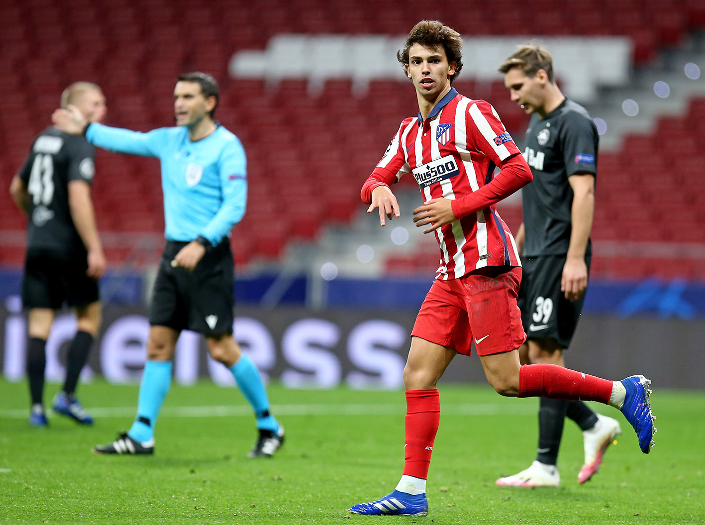 Joao Félix celebra su primer gol (Foto: Atlético de Madrid).