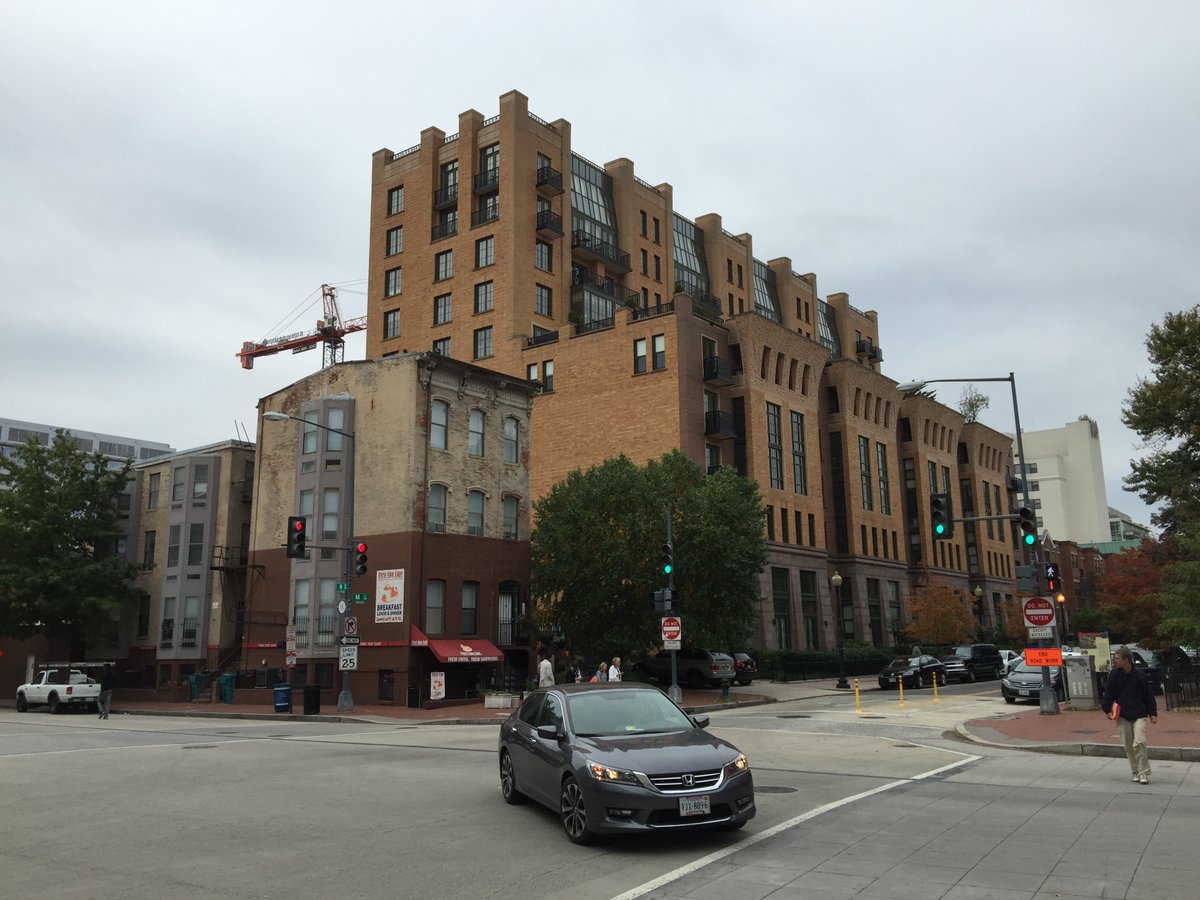 I took only two. First, this street corner. It might've been the old building on the corner that interested me.