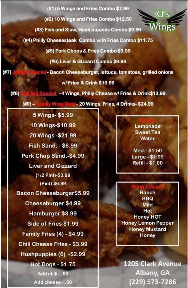 KJSWINGS1's tweet photo. #albanyga #asu #AsuTwitter #albanystateuniversity #wings #supportblackownedbusinesses
1205 E Clark Ave 11-8pm Tues - Sat https://t.co/pgiE7tuF9T