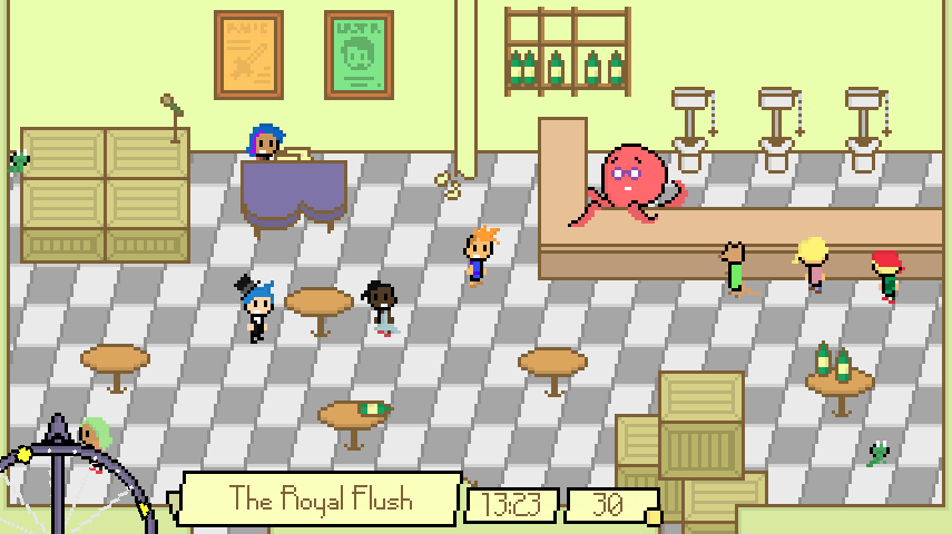 The Rainsdowne Players ($2.79) - an RPG about a struggling theater troupe, desperate to impress the audiences, or at least, survive them hurling bottles at your performance. describes itself as a fusion of Paper Mario, Majora's Mask, and Rhythm Tengoku.  https://rainsdowne.itch.io/the-rainsdowne-players
