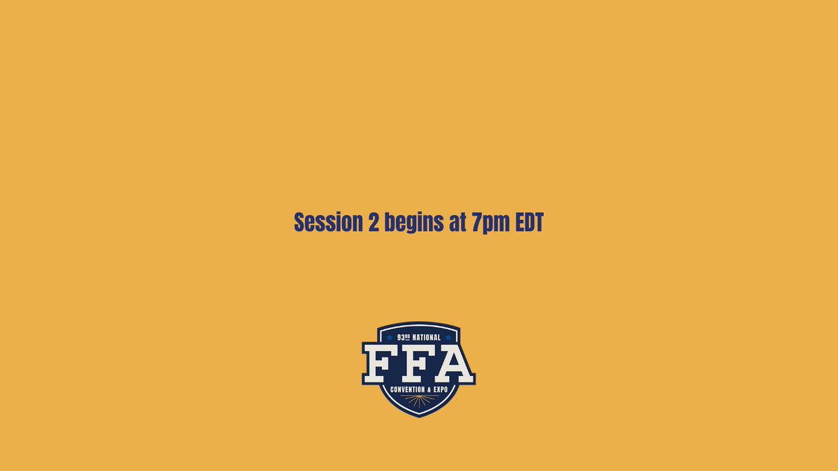 Hosted by National FFA Secretary Kourtney Lehman and Southern Vice President Yomar Roman and will include a retiring address from Central Vice President Mamie Hertel. For details, click the 🔗 below. #FFA20
ffa.org