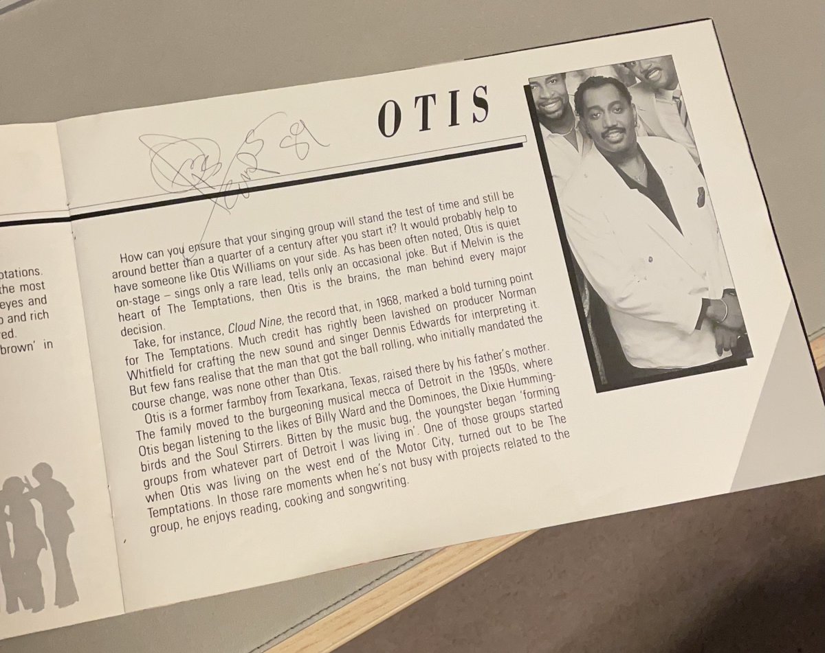 andredecan's tweet photo. #HappyBirthdayOtis @thetemptations    Love you boys. Loved seeing you and singing on stage with you on the 89 UK Tour! #fansonstage #mygirl #bestdayever https://t.co/JN5S3eYdNg