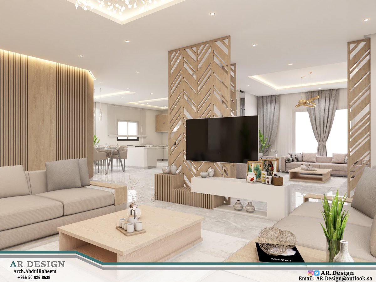 ARDesign15's tweet image. #تصميم صالة معيشة بنمط مودرن .
