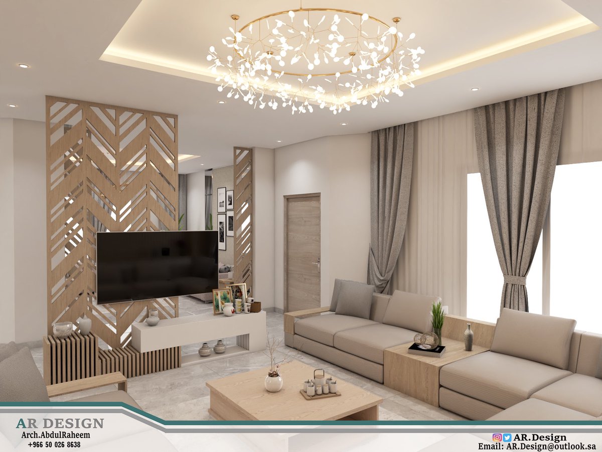 ARDesign15's tweet image. #تصميم صالة معيشة بنمط مودرن .