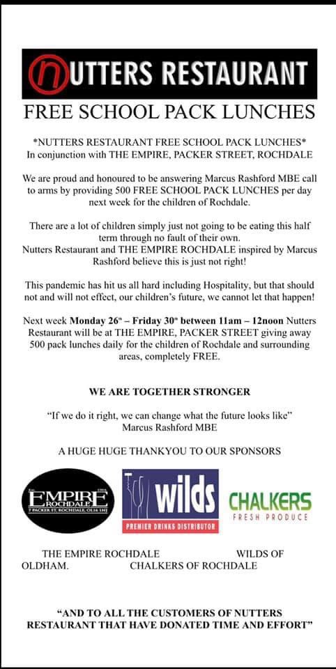 The sheer scale of what we’re doing is insane - all staff members and people of community giving up their time to help out - over 1000 #FreeSchoolMeals distributed across the #Rochdale area <a href="/MarcusRashford/">MR14</a> campaign - sheer credit to our team and our sponsors - see you tmr 11am