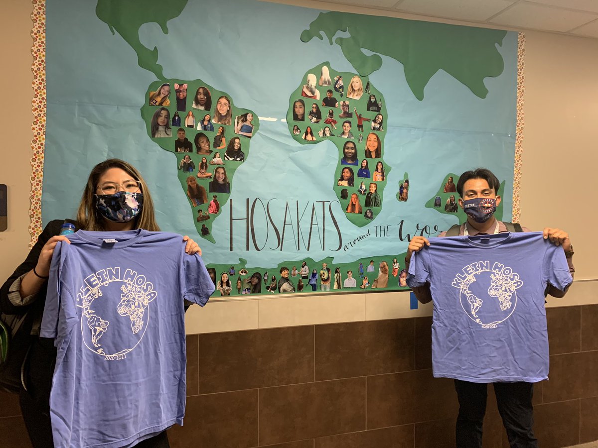 HaggardKristen's tweet photo. Welcome to @kleinhosa 💙💛 to our new honorary members @KleinISDJasmine @KleinISDMarlon !! Come back and visit us soon! @KleinHigh @KleinISD https://t.co/buVJqtqL7X