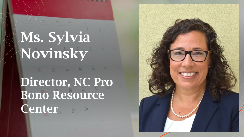 ncprobono's tweet photo. Thank you @CampbellLawNow for having our Director Sylvia Novinsky as a presenter at Campbell Law school’s Pro Bono Week Speaker Night! #CelebrateProBono https://t.co/5FzpumQ60x