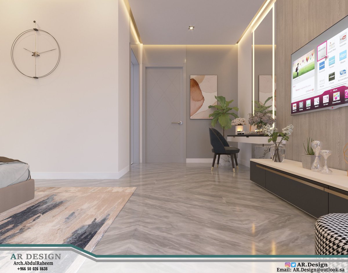 ARDesign15's tweet image. #تصميم غرفة نوم ماستر بنمط مودرن .