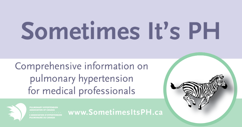 PHACanada's tweet photo. Sometimes what sounds like a horse could be a zebra. #PulmonaryHypertension has symptoms common in many other cardiac and coronary diseases. Click here to learn more about the signs and risk factors for PH to detect it early: https://t.co/46PgVA4tTI #SometimesitsPH #lifeinpurple