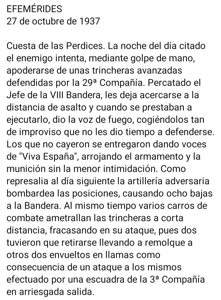 PlataformaMill1's tweet photo. #EfemeridesLegionaria #BuenasNoches #CentenarioLegionario #CentenarioDeLaLegion #LaLegion #Legion #LegionEspañola #Legionarios #MillanAstray #CredoLegionario #VIIIBandera https://t.co/HFgtoqFRA1