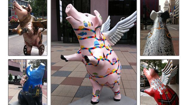 what nickname did cincinnati get in the 1840s that made us decide to put pig statues everywhere