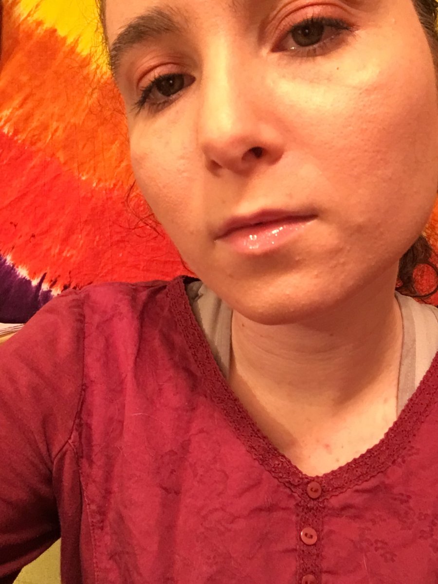 DEVAdinonugget's tweet photo. went light on the makeup today to balance the heaviness of everything else. take care of yourself. https://t.co/AxD8heh6rA