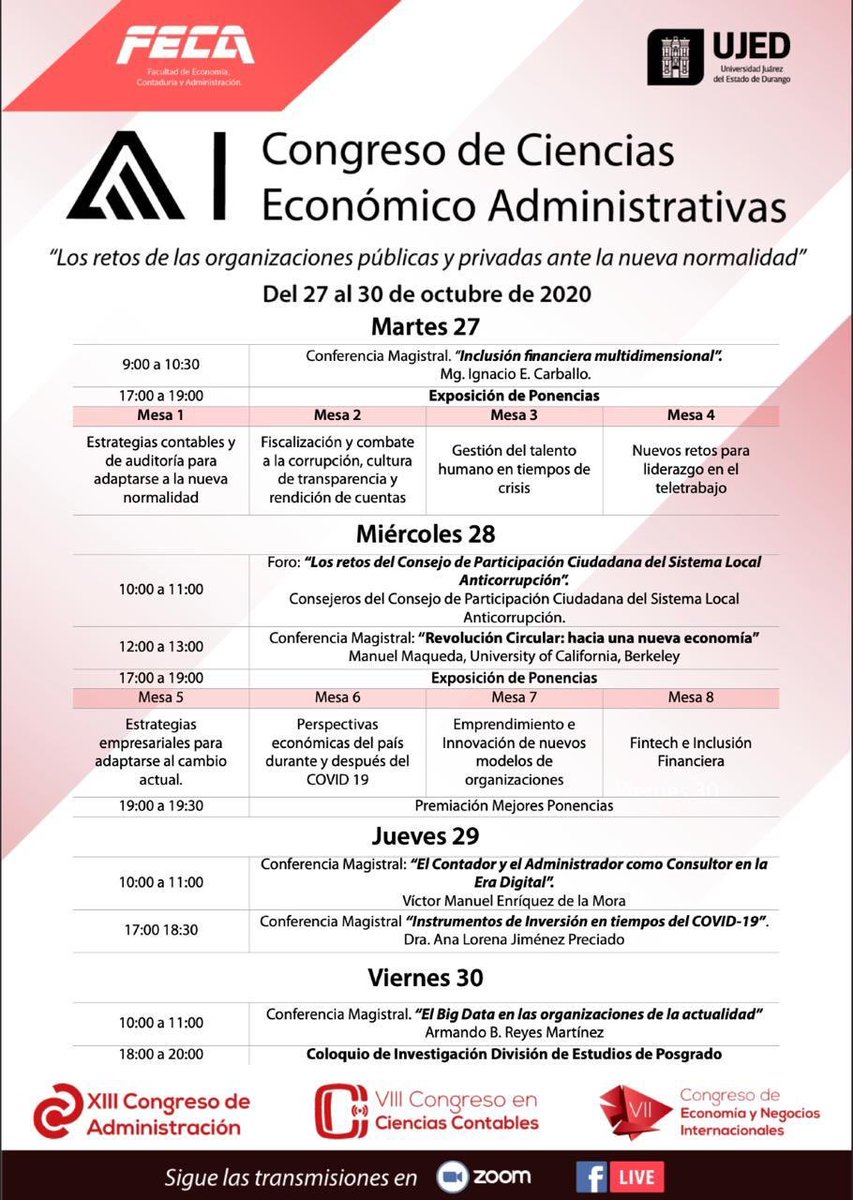 fecaujedmx's tweet photo. El día de hoy dió inició el primer Congreso Internacional de Ciencias Económico Administrativas 2020 contando con la presencia del Rector @CPRubenSolis así como las presidentas de @ContadoresDgo @conla_durango y @fed_economistas Capítulo Durango
#SomosUJED #UnidosTrabajamosMejor https://t.co/UYVHKTOCB7
