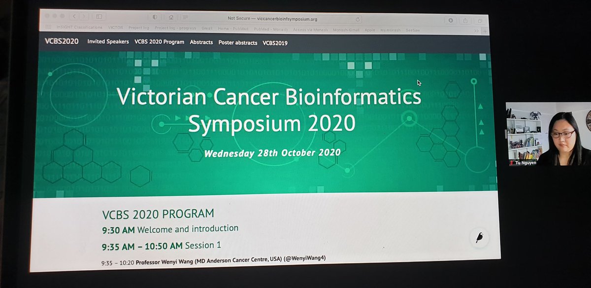 KandhariNitika's tweet image. Ready to learn new and exciting things happening in cancer research #VCBS2020 #cancer #Bioinformatics