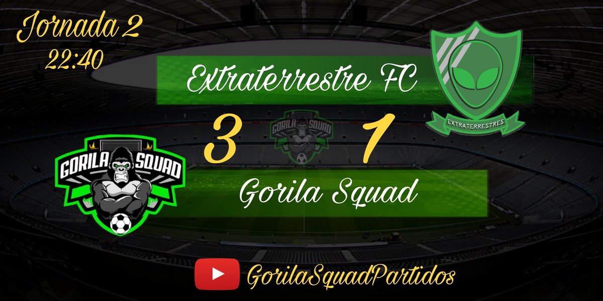 🟢🟢⚫⚫RESULTADOS⚫⚫🟢🟢
J2 de <a href="/EfaEspana/">🇪🇸EFA ESPAÑA🇪🇸</a> la cual hemos sacado una victoria muy trabajada dnd nos fuimos al descanso 3-0. La segunda parte el rival se puso 3-1 y tuvo sus oportunidades para poder marcar algún gol más.