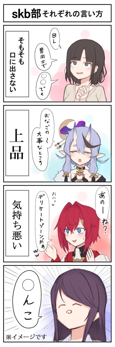 #SKB部 #詩子あーと #尊絵巻 #絵ンジュ #SKB部 #3年0組黒板新聞
初めて?四コマに挑戦しました 