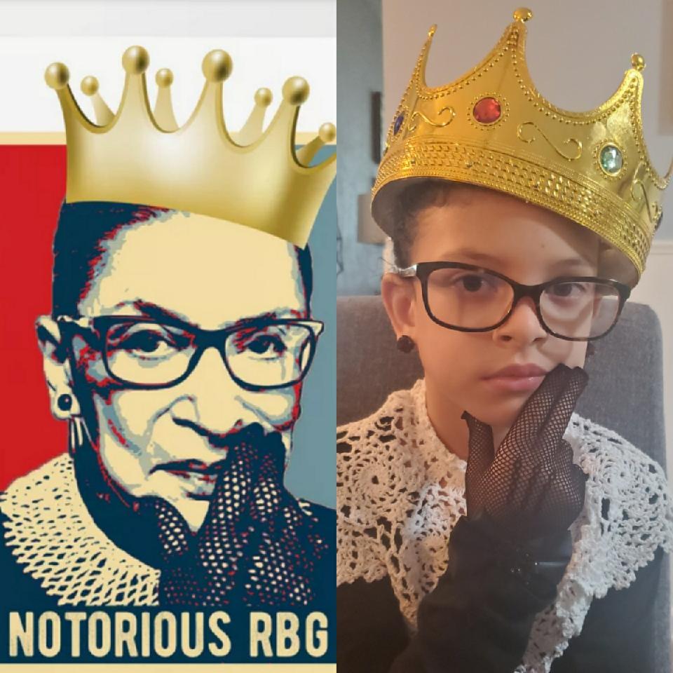 My 6-year-old granddaughter was considering being Martha Luther King Jr for Halloween until she found out it was Martin and he's a guy  She decided RBG was more her thing.