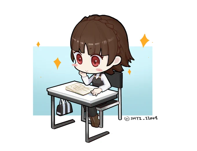 #persona5 #persona5royal  #makotoniijima  #atlus #p5s  #p5  #chibiart  #ペルソナ5  #新島真 