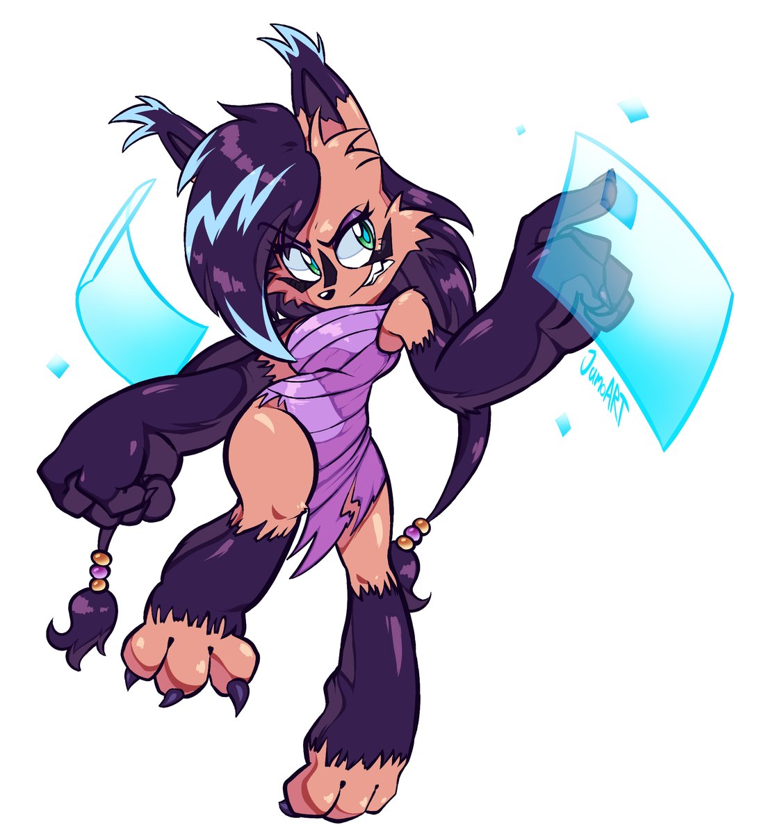 Jamo_ART's tweet photo. Nicole the Were-lynx 

Commission for runn1ngw1ld https://t.co/4MFCazDalZ