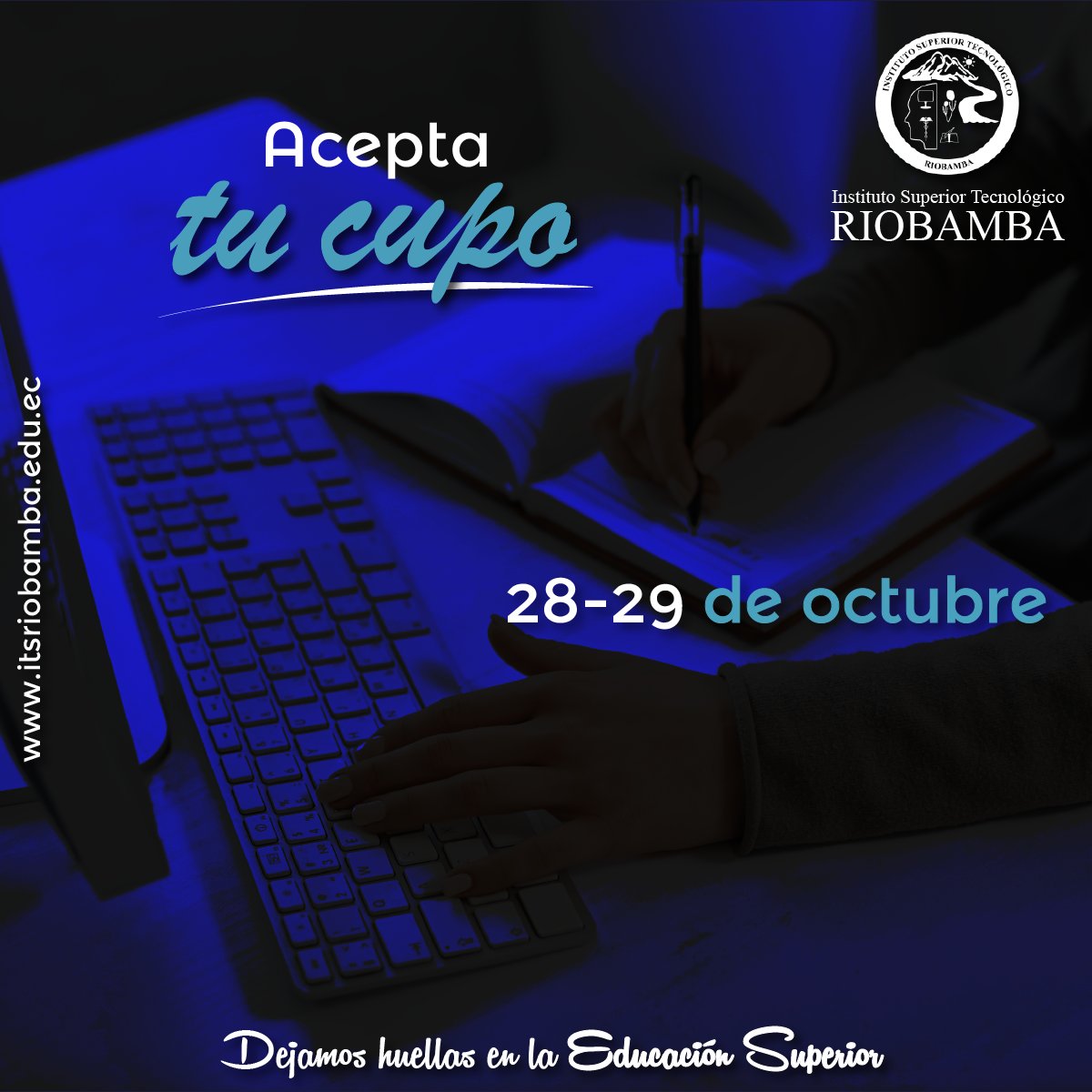 ISTRiobamba's tweet photo. 🚨 Atención🚨
 PRIMERA ACEPTACIÓN DE CUPO 2️⃣8️⃣y 2️⃣9️⃣ de octubre
#Dejamos_huellas_en_la_Educación_Superior https://t.co/arRzgqeX5o