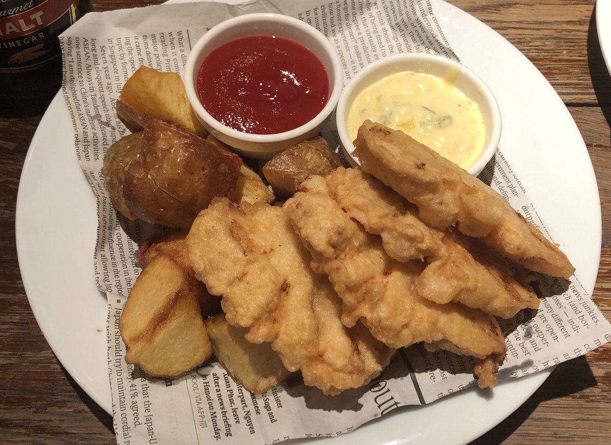 potato_suki_o's tweet photo. フィッシュ&チップス🐟
ポテトは自家製で男爵〜って感じで美味しかった〜❤️
#AbbotsChoice https://t.co/tqhZ8RZ0bR