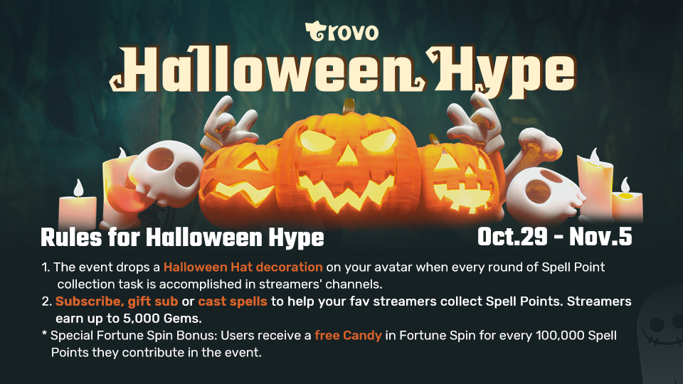 If you couldn't already tell, we love spooky season! Get ready for the Trovo Halloween Hype Event! Full details:  cdn.trovo.live/page/events.ht… 🎃