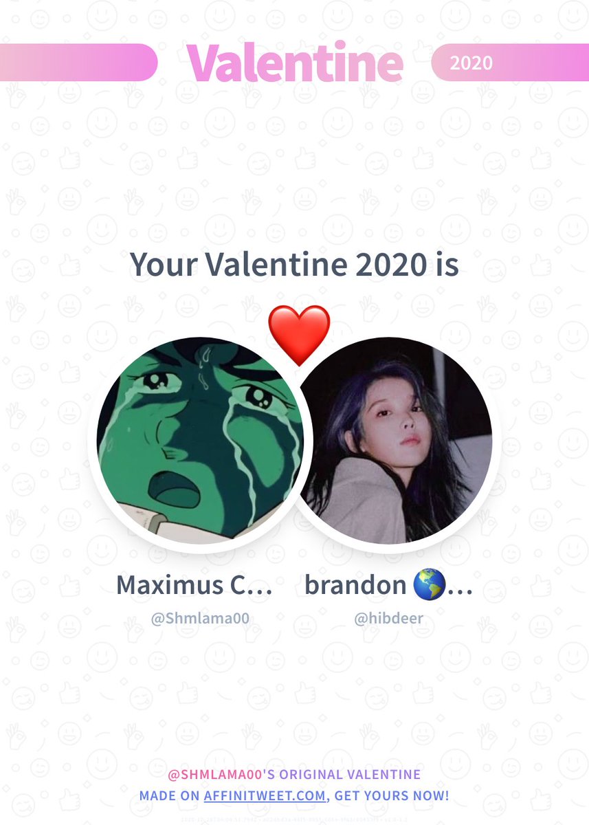 Shmlama00's tweet photo. ✨ Valentine

This year you're mine hibdeer! ❤️
And you, whom will be yours?

➡️ https://t.co/XwdKDZKGS2 https://t.co/Mb8m1L2OWx