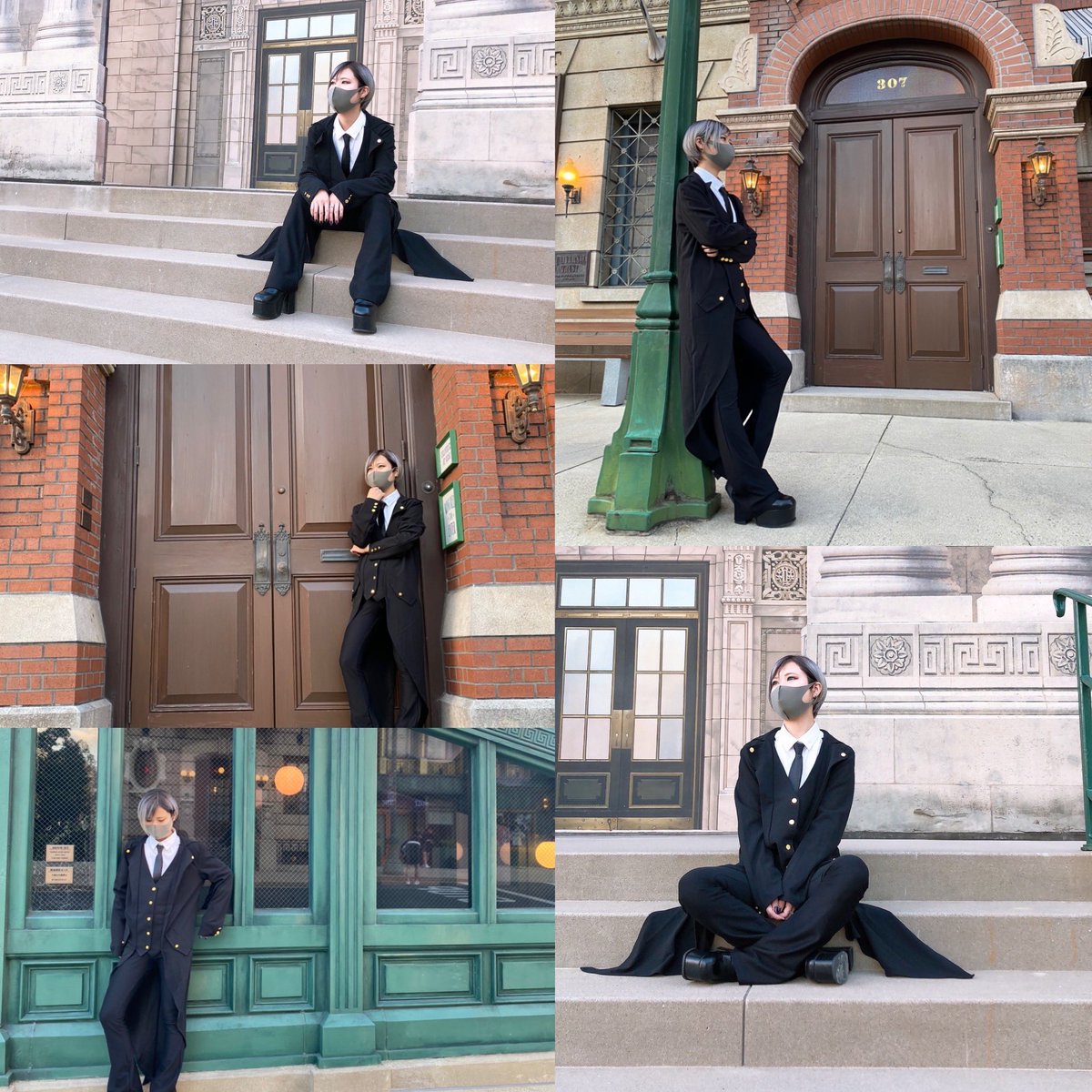 Miki ハッピーハロウィン ハロウィンユニバ ハロウィン仮装 カップルコーデ カップル仮装 ユニバデート ドレスアップ タキシード 男装