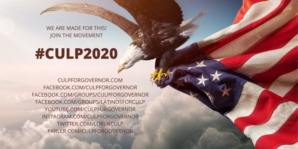 LorenCulp's tweet image. We the people are made for this! 🇺🇸
Let’s do what we do! 🇺🇸 #CULP2020
#culpforgovernor2020 #culpforgovernor