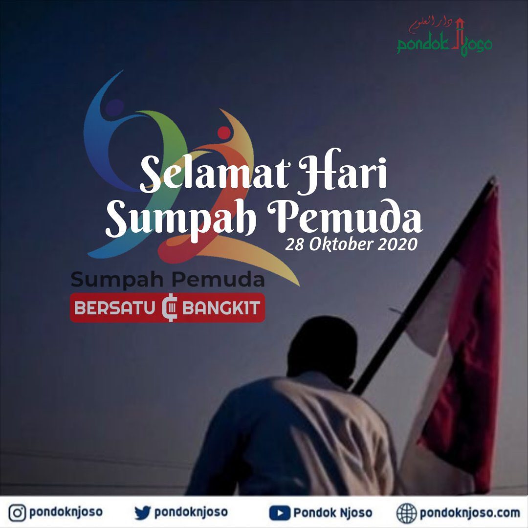 Esok negara ini butuh pemimpin yang hebat, yang tak hanya bisa berbicara namun juga bisa bekerja nyata. Yang tak hanya mudah membaur tapi juga mudah berkata jujur. Bangkitlah para santri muda, masa depan dan kesatuan negeri ini ada dalam genggamanmu

Selamat Hari Sumpah Pemuda