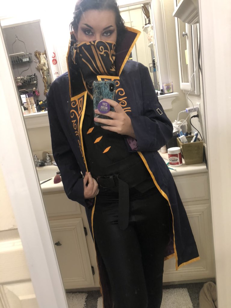 _ladymayhem's tweet photo. But hey! Something kinda cool? I got to wear Emily to work the other day. 
I’m blessed to work for @HotTopic https://t.co/AWlK1SlJ2o