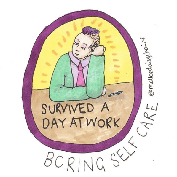 TrevorProject's tweet photo. Take it one day at a time 💜
If you're in crisis, we're here for you 24/7 at 866.488.7386 or text/chat at: https://t.co/hxtScqt870 📲
🎨 art by @makedaisychains 🎨
#lgbtq #BoringSelfCare https://t.co/CLpN8atFVg