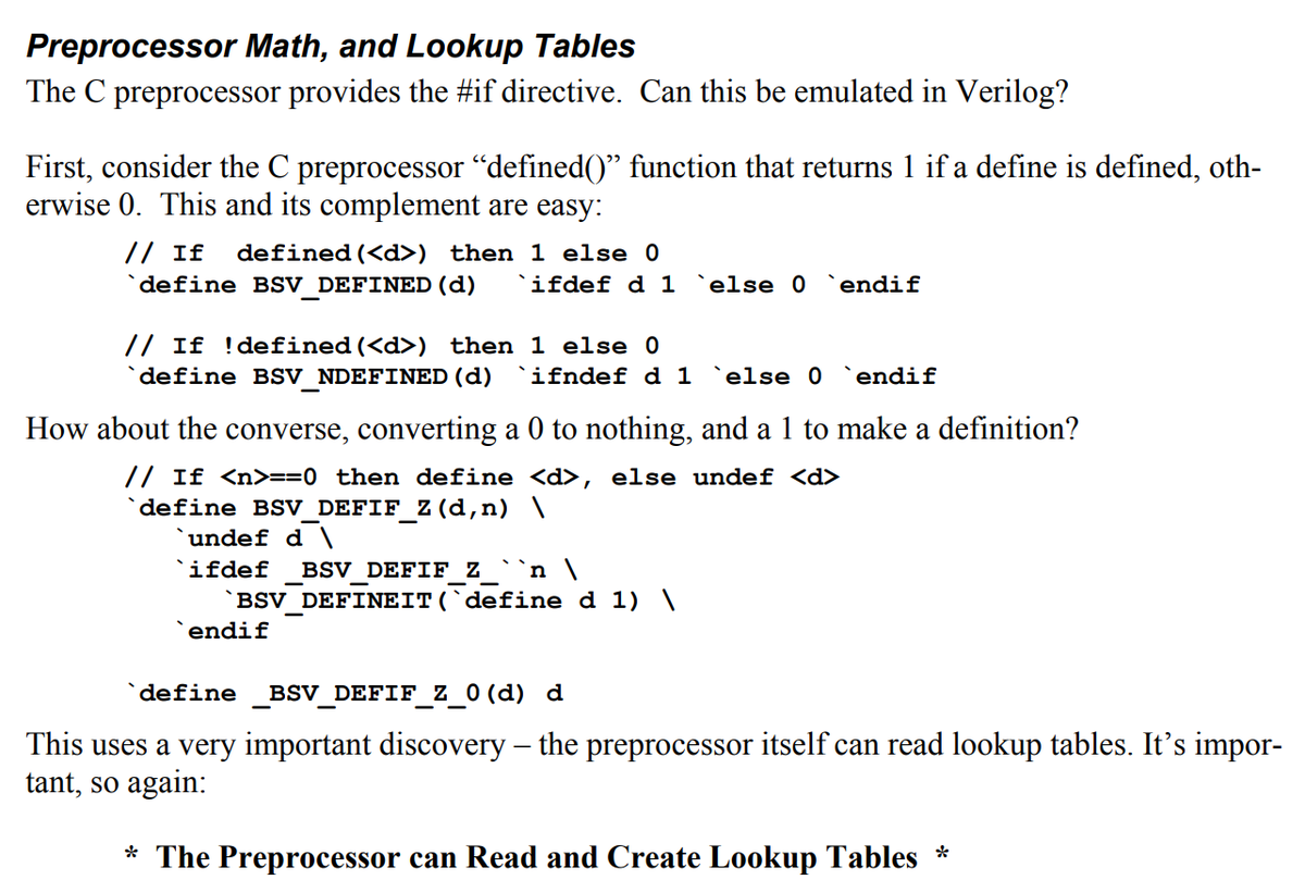 Whitequark Verilog Doesn T Provide An Equivalent Of C S If Because This Could Result In Bugs Or Something Also Verilog Allows Macro Expansions To Define New Macros Whitequark Verilog Doesn T Provide An Equivalent Of C S If Because This Could Result In Bugs Or Something Also Verilog Allows Macro Expansions To Define New Macros
