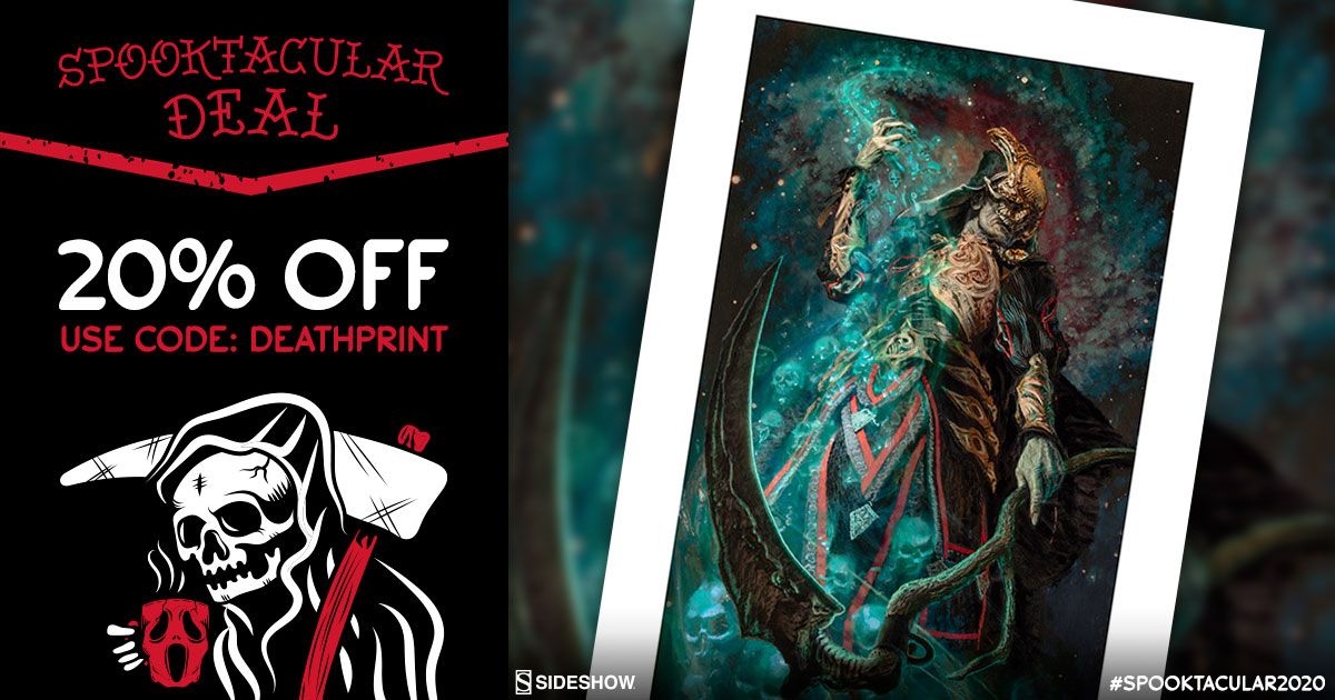 CourtoftheDead's tweet photo. Take 20% off the Death Ascending Fine Art Print with code DEATHPRINT!
https://t.co/oGb2MsjFgm
#SideshowSpooktacular #CourtOfTheDead #SideshowArtPrints #SideshowCollectibles #COTD #DaveSeeley #Death #Alltaker https://t.co/V0yrwFskgb