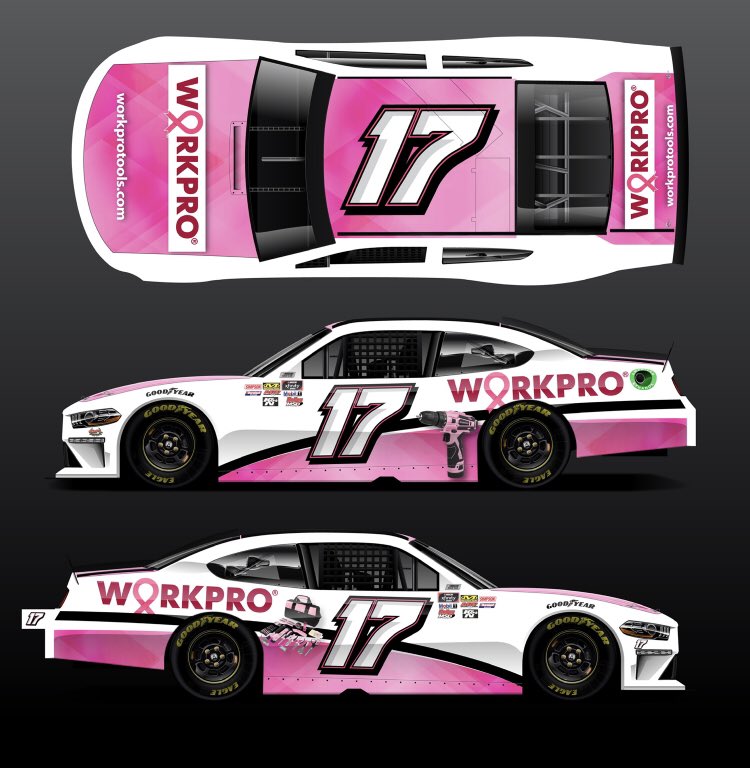 jjyeley1's tweet photo. I’m super excited about this weekends @MartinsvilleSwy Halloween weekend!!! The guys are working hard on the @workpro_tools @RickWareRacing #17 #pinktools #BreastCancerAwarenessMonth https://t.co/8Bq4oJeB6U