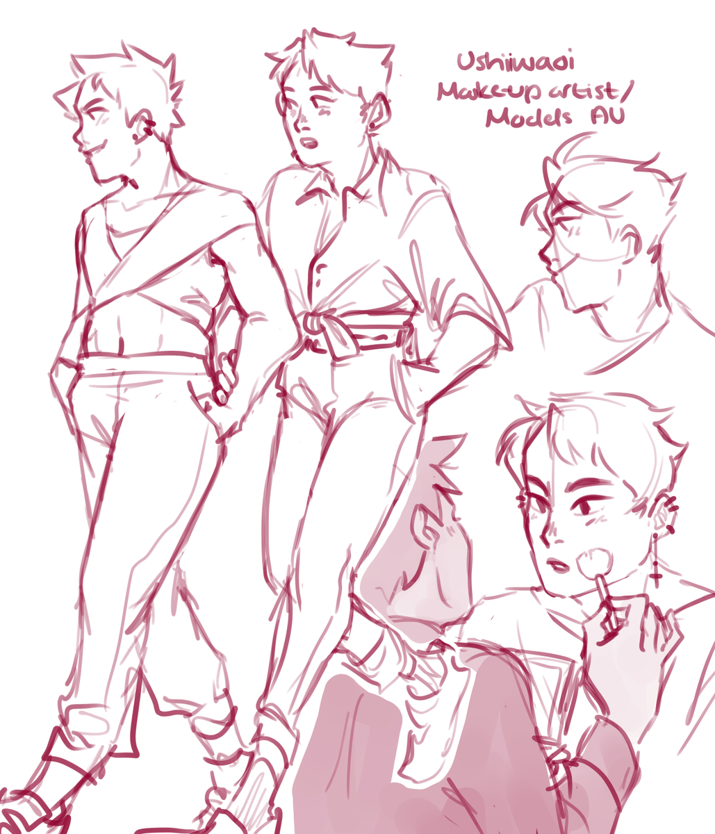 A few AUs ive been thinking about and might expand on some day
#ushiiwaoi #ushiiwa #haikyuu 