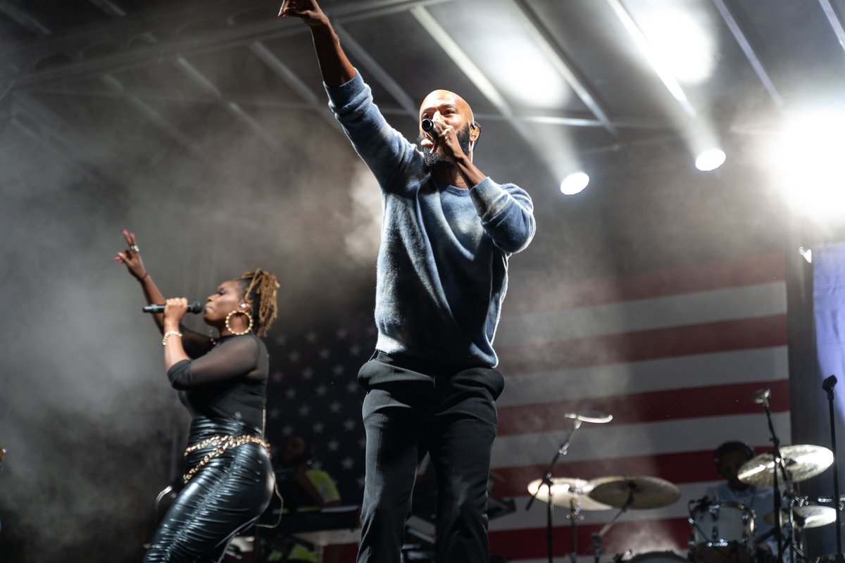 harrisonjaime's tweet photo. I cannot thank @common and @cthagod enough for coming down to Columbia to put on the show they did last night!

We are going to win this race, y'all. This movement we've been building is ready to win. https://t.co/CWbSHpLK46