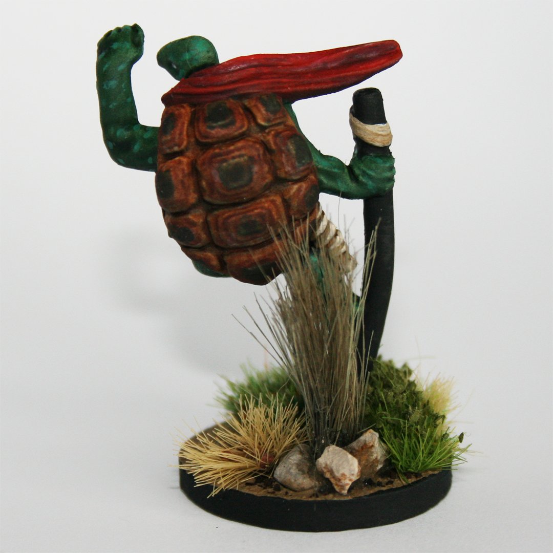 krakenships's tweet photo. Chellon Monk miniature from our funded Kickstarter campaign last year, painted by @Crafters_Forge!
#krakenminis #dndminiatures #paintedminiatures #dnd #wargaming #wargames #skirmishwargames #tabletop #tabletoprpg #fantasy #chellon #turtle #shellfolk #monk #kungfu #ninjaturtles https://t.co/Zd9SDR7RBq