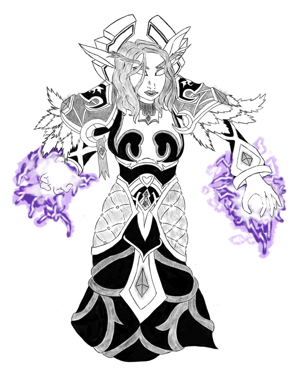 ChokedEstuary's tweet photo. I drew my friend's mage! https://t.co/qYhEhLvBCC