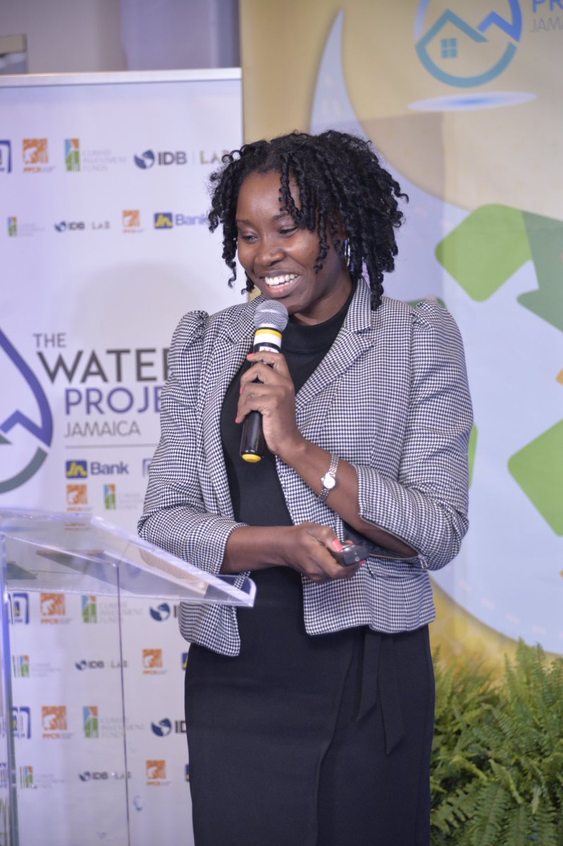 JNFoundation's tweet photo. Julian Mowatt of Wa Co Ltd. stepped up confidently to present her idea to develop a Bilingual (Eng. & Span.) mobile app to provide a suite of water conservation services π§
#JNFClimateChallenge #ClimateAction #JNFoundation https://t.co/f7HPRYbFdh