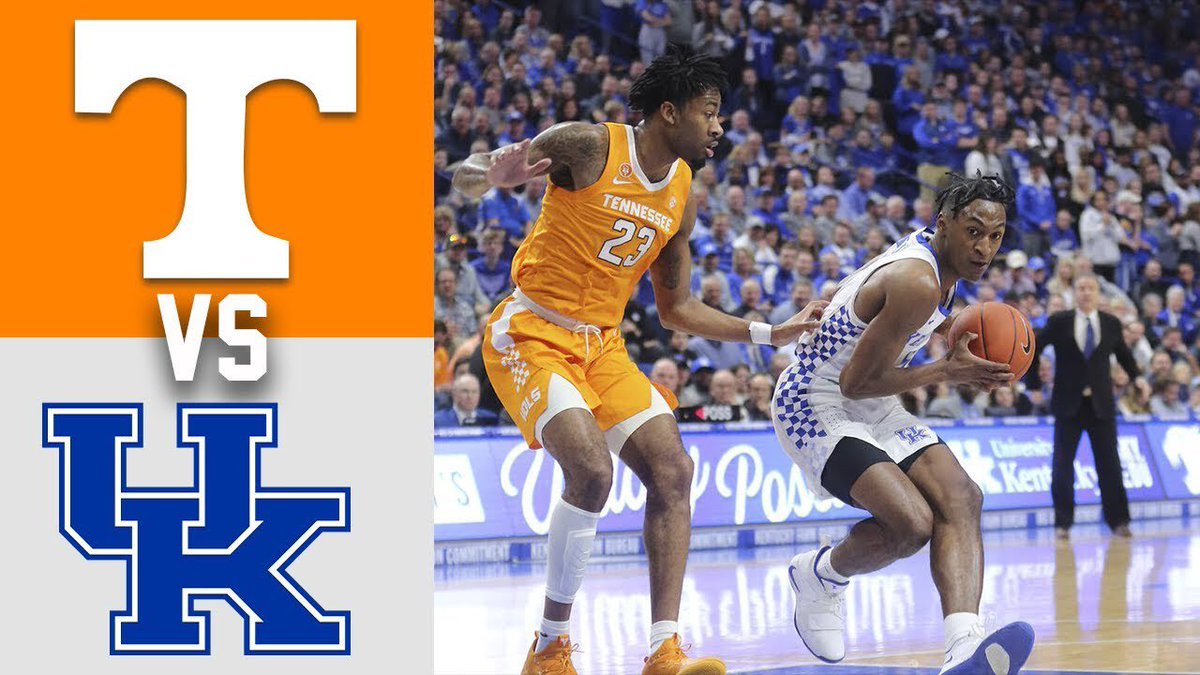 NCAAHoops2kNow's tweet photo. ESPN Blockbuster Game of the Week : 
 
#5 Kentucky vs. #9 Tennessee 

6:00 on espn 
 
pregame coverage starts at 5:45 from Thompson-Bowling Arena https://t.co/F9ZCRyS9oE