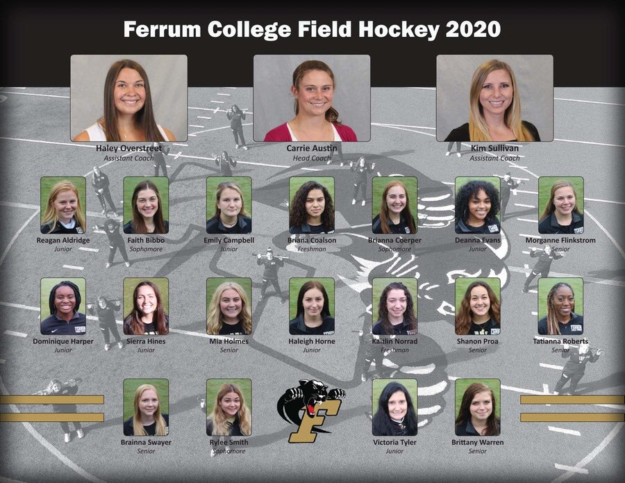 FerrumAthletics's tweet photo. Two more Ferrum team photos posted in the last week: field hockey and women’s golf. #letsgoferrum https://t.co/t1BfsiiEGm