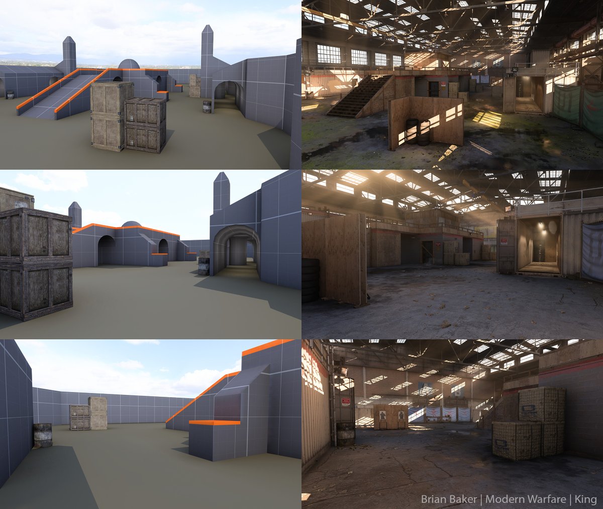JrBakerChee's tweet photo. Last #blocktober entry for me this year. Going with the original gunfight map, King. #leveldesign #gamedesign #gameart #environmentart https://t.co/SIMmApj11z