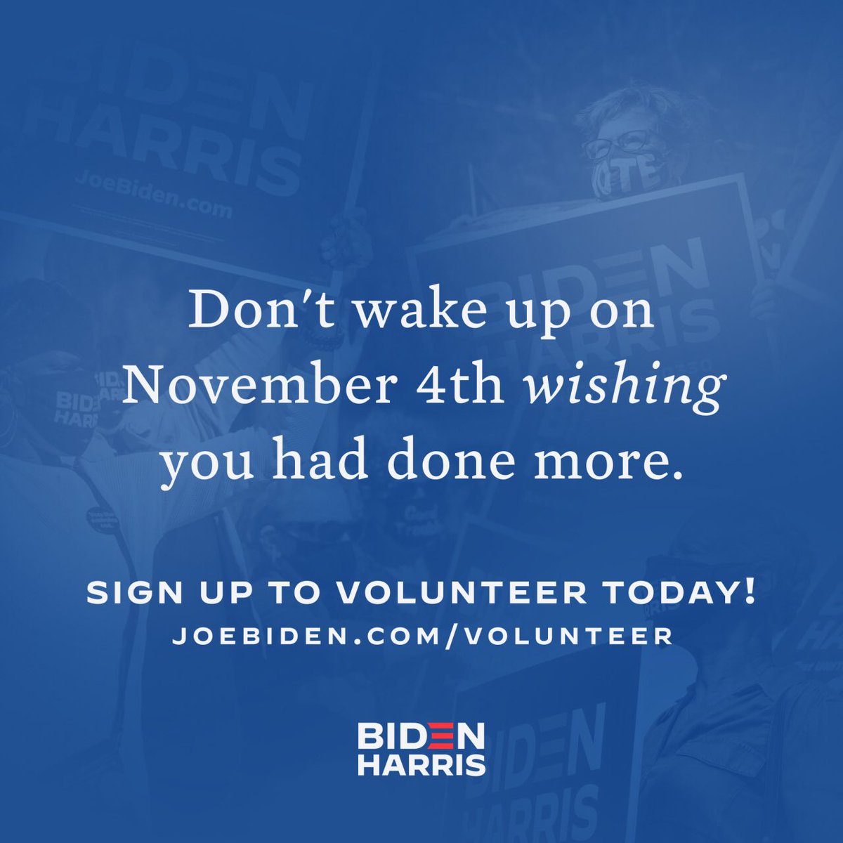 tizzywoman's tweet photo. There's one week left in this election. Don't wake up on November 4th wishing you had done more!

#BidenHarris2020 

Join us: https://t.co/XEFl2J0exl https://t.co/zEOlYzKADw
